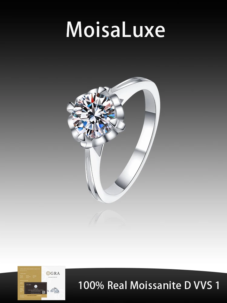 MoisaLuxe Official Store Moissanite Plata Sterling 925 Silver Ring, Love Flower Tray Ring, Daily Versatile Gift for Girlfriend
MoisaLuxe Official Store Moissanite Plata Sterling 925 Silver Ring, Love Flower Tray Ring, Daily Versatile Gift for Girlfriend