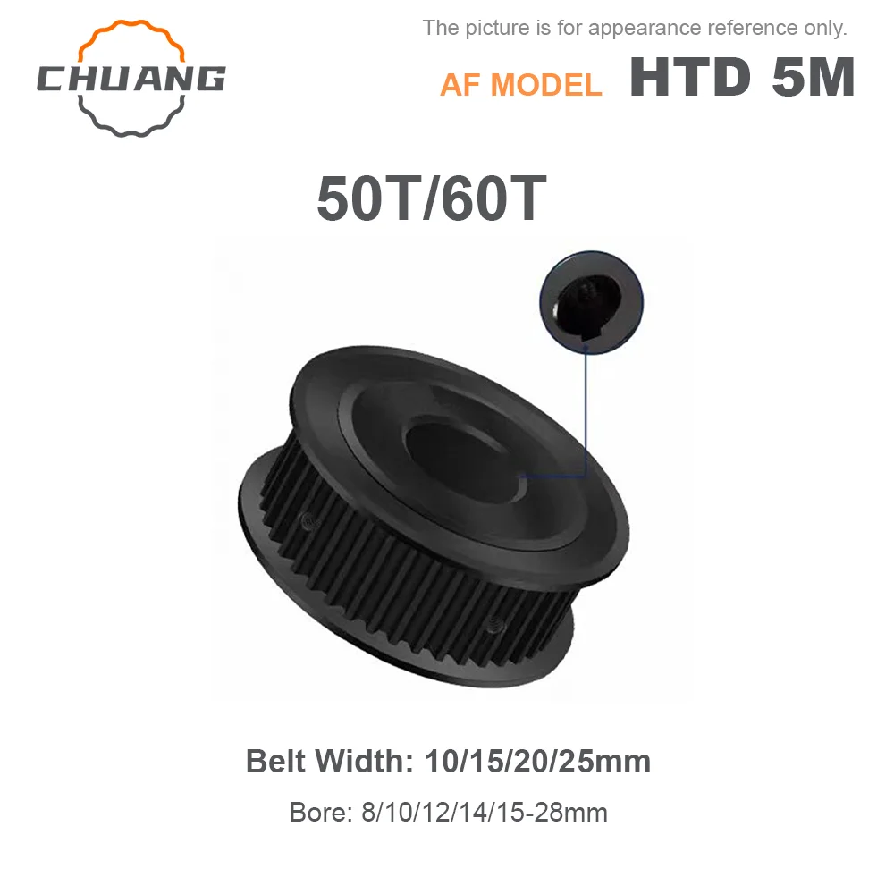 50T 60 Teeth HTD5M Steel Timing Pulley HTD 5M 50T 60T Synchronous Wheel for Belt Width 10/15/20/25mm Bore 5/6/6.35/8/10~28mm
50T 60 Teeth HTD5M Steel Timing Pulley HTD 5M 50T 60T Synchronous Wheel for Belt Width 10/15/20/25mm Bore 5/6/6.35/8/10~28mm