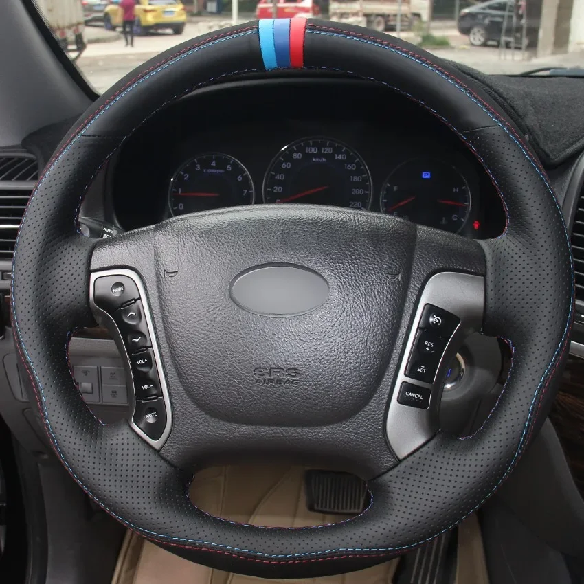 Hand-Stitch Non-slip Genuine Leather Car Steering Wheel Cover Wrap for Hyundai Santa Fe 2006-2012 Interior Accessories
Hand-Stitch Non-slip Genuine Leather Car Steering Wheel Cover Wrap for Hyundai Santa Fe 2006-2012 Interior Accessories