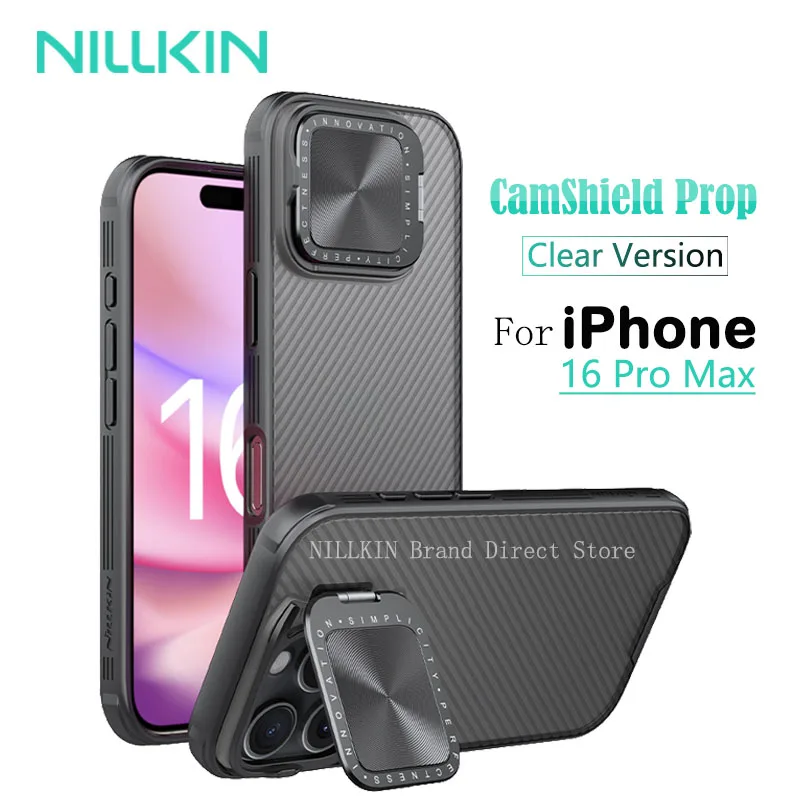 Чехлы для iPhone 16 Pro Max Nillkin CamShield, прозрачная версия, полное покрытие, подставка для камеры, микропрозрачный дизайн, задняя крышка
Чехлы для iPhone 16 Pro Max Nillkin CamShield, прозрачная версия, полное покрытие, подставка для камеры, микропрозрачный дизайн, задняя крышка