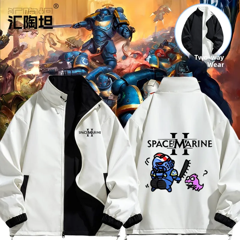 Двусторонняя куртка-жакет для мужчин и женщин, модная осенне-зимняя одежда, ветрозащитная, из полиэфирного волокна, повседневная куртка-жакет
Двусторонняя куртка-жакет для мужчин и женщин, модная осенне-зимняя одежда, ветрозащитная, из полиэфирного волокна, повседневная куртка-жакет