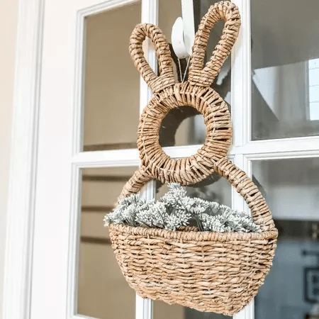 Hand Made Bunny Basket Flower Planter Wall Hanging Wicker Rattam Basket Garden Vine Pot Plants Holder Garden Pots Spring Decor
Hand Made Bunny Basket Flower Planter Wall Hanging Wicker Rattam Basket Garden Vine Pot Plants Holder Garden Pots Spring Decor