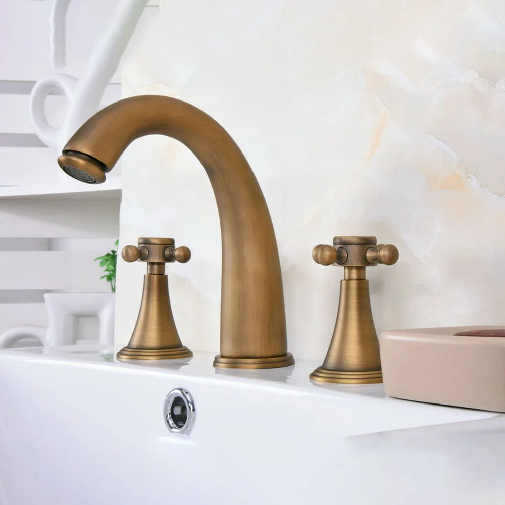 Винтаж Ретро; Античная латунь на бортике двойная керамическая ручка ванная комната 3 отверстия смеситель для раковины воды краны man080
Винтаж Ретро; Античная латунь на бортике двойная керамическая ручка ванная комната 3 отверстия смеситель для раковины воды краны man080