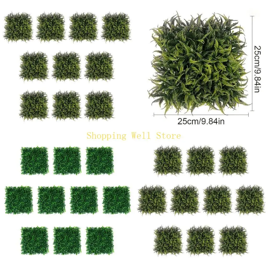 KX4B Artificial Vertical Garden Set Contains 10pcs Interchangeable Plastic Green Wall Panels For Interior Exteriors Design
KX4B Artificial Vertical Garden Set Contains 10pcs Interchangeable Plastic Green Wall Panels For Interior Exteriors Design