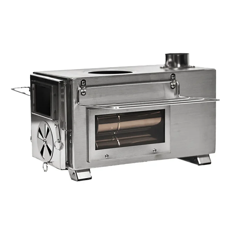 Outdoor camping tent wood stove three-sided glass stainless steel foldable multi-functional tent stove picnic stove
Outdoor camping tent wood stove three-sided glass stainless steel foldable multi-functional tent stove picnic stove