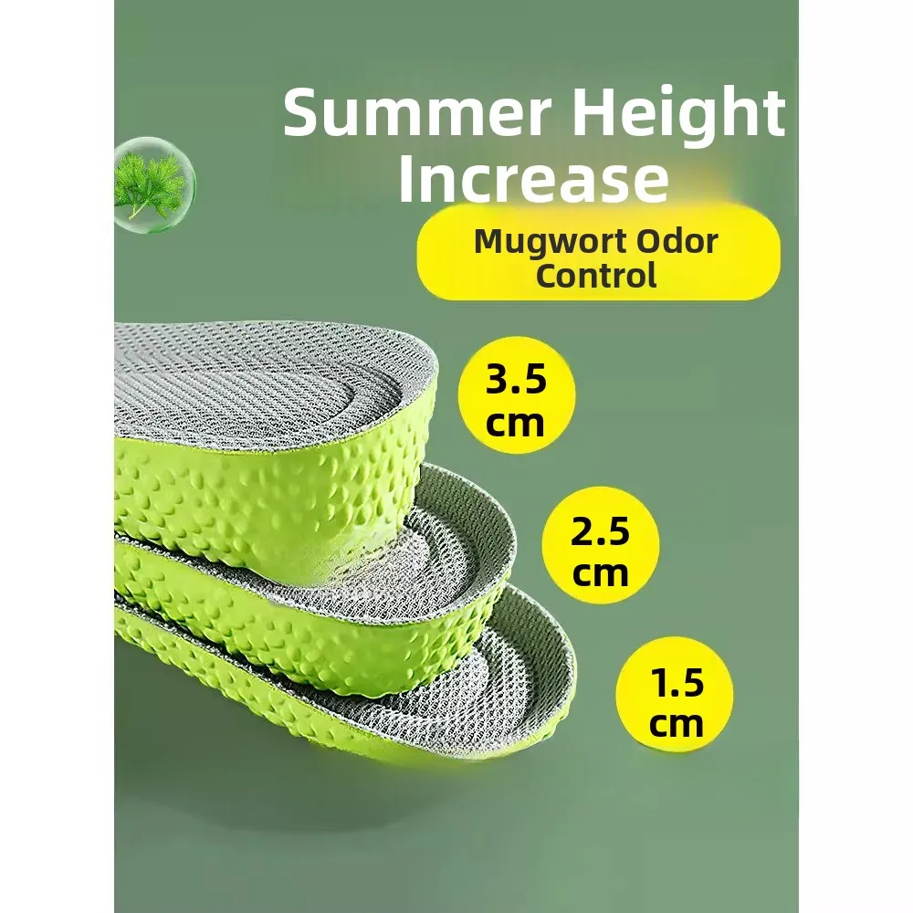 Sports Shock Absorption Sweat Absorbing Insoles Men's Herbal Deodorant Heightening Air Cushion Invisible Breathable Anti-Odor
Sports Shock Absorption Sweat Absorbing Insoles Men's Herbal Deodorant Heightening Air Cushion Invisible Breathable Anti-Odor