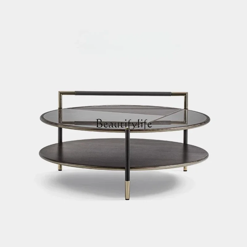 ls 18Italian Minimalist Stainless Steel and Solid Wood Double-Layer Light Luxury Saddle Leather Side Table
ls 18Italian Minimalist Stainless Steel and Solid Wood Double-Layer Light Luxury Saddle Leather Side Table