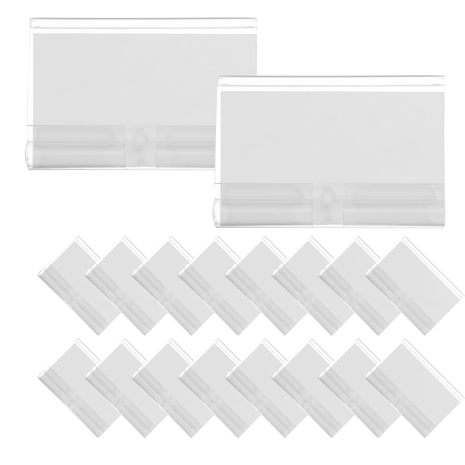 50set Transparent Hook Label Holders Clear PVC Price Tag Clips Shelf Display Supermarket Signs Storage Bin Labels Retail Paper
50set Transparent Hook Label Holders Clear PVC Price Tag Clips Shelf Display Supermarket Signs Storage Bin Labels Retail Paper