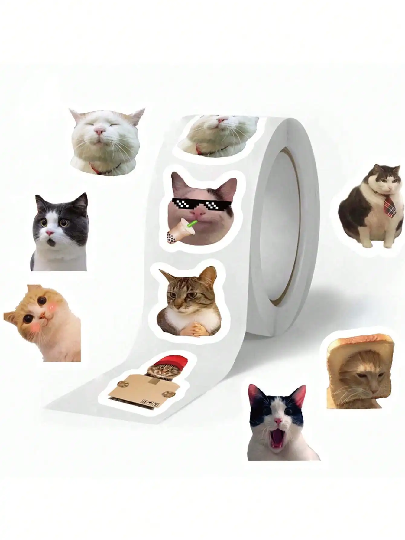 500pcs/Roll Cat Expression Stickers, Can Be Used For Decorating Handbags, Envelope Seals
500pcs/Roll Cat Expression Stickers, Can Be Used For Decorating Handbags, Envelope Seals