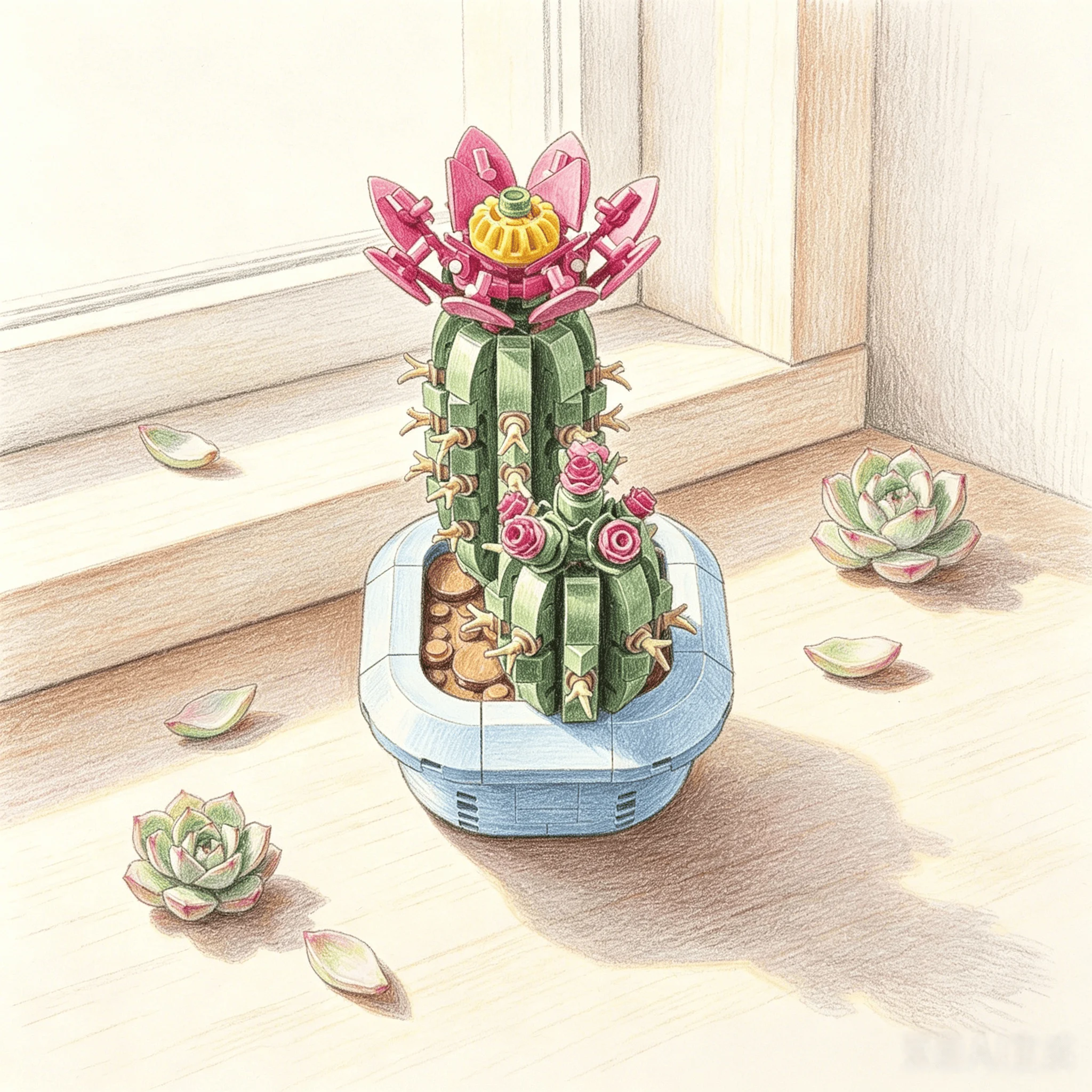 MOC Flowering Cactus Diy Building Blocks Toys Birthday Gifts Decoration Home Decor Ornament 482 Pieces Perfect Gift
MOC Flowering Cactus Diy Building Blocks Toys Birthday Gifts Decoration Home Decor Ornament 482 Pieces Perfect Gift