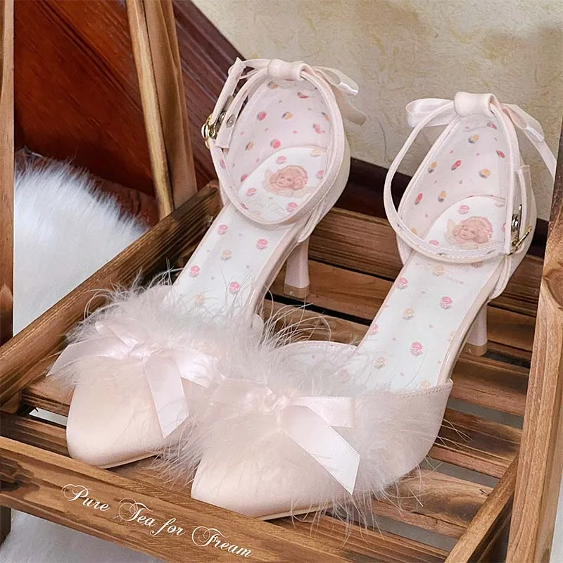 Fashion Sweet Lady High Heels Pumps Autumn Original Lolita Style Bow Cute Elegant Women's Shoes Spring Summer 2025 New
Fashion Sweet Lady High Heels Pumps Autumn Original Lolita Style Bow Cute Elegant Women's Shoes Spring Summer 2025 New