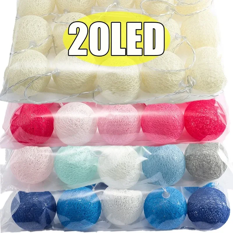 LED Cotton Balls String Lights Lantern Battery or USB Powered Wedding Home Party Ornament Lighting Stings Christmas Decoration
LED Cotton Balls String Lights Lantern Battery or USB Powered Wedding Home Party Ornament Lighting Stings Christmas Decoration