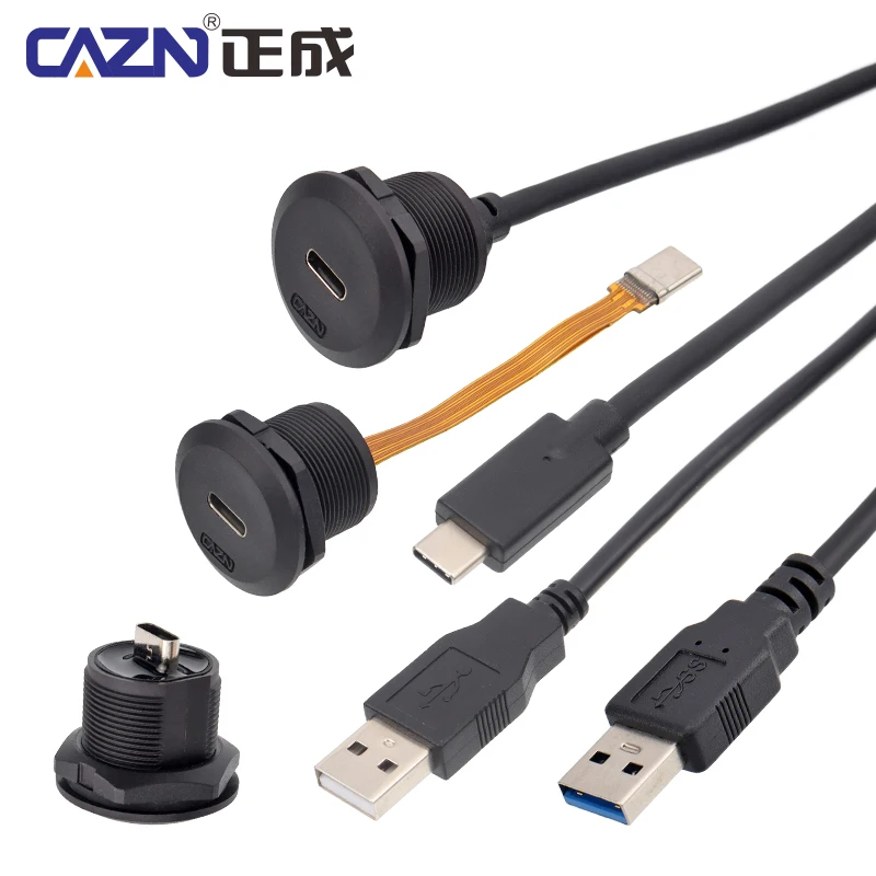 Waterproof EP Type-C Threaded Female to Female socket Straight plug FPC 0.1M 0.2M Connector
Waterproof EP Type-C Threaded Female to Female socket Straight plug FPC 0.1M 0.2M Connector