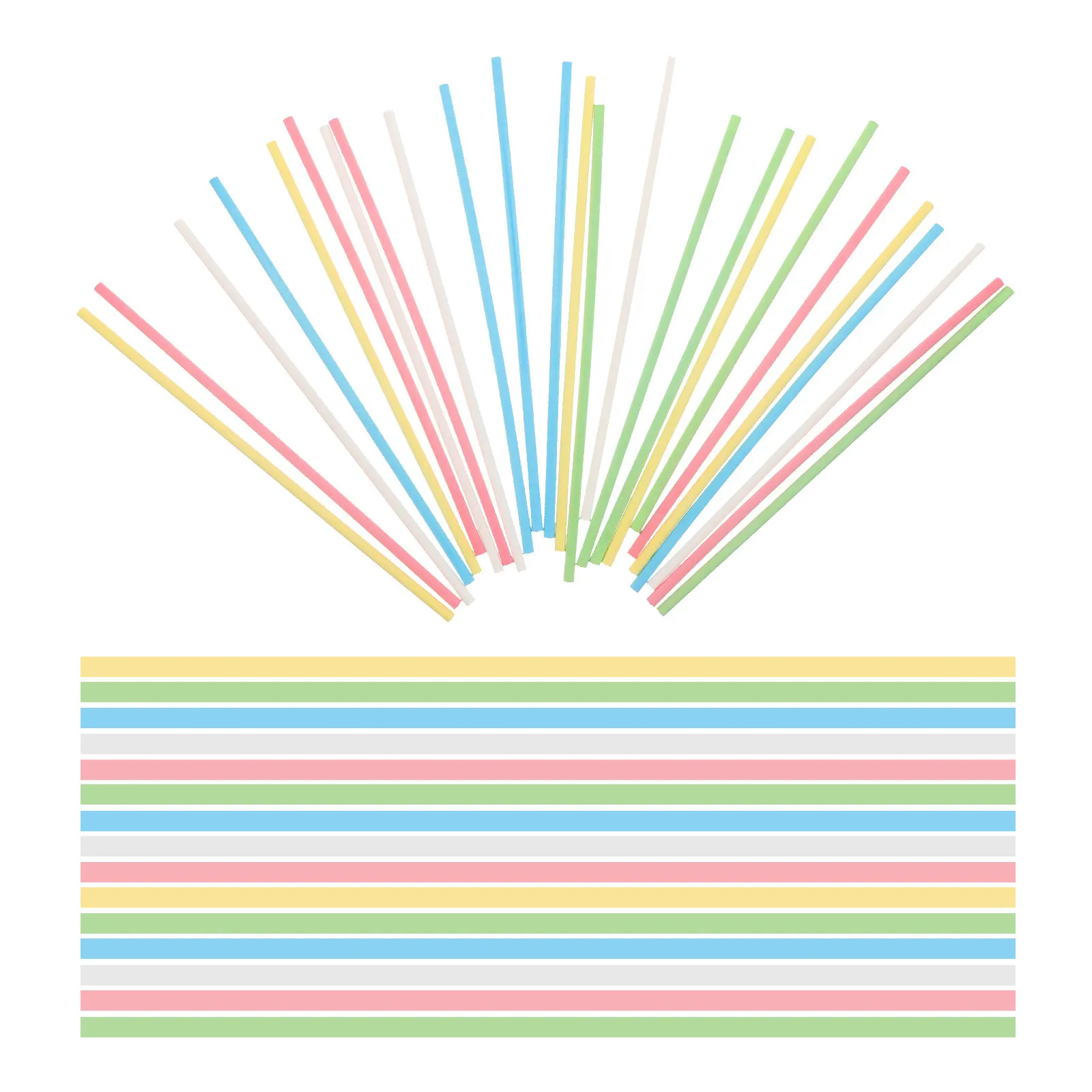 500pcs Paper Lollipop Sticks Multicoloured Food Grade For Cake Pops Chocolate Candy Making Baking Diy Treats Decor Kitchen
500pcs Paper Lollipop Sticks Multicoloured Food Grade For Cake Pops Chocolate Candy Making Baking Diy Treats Decor Kitchen