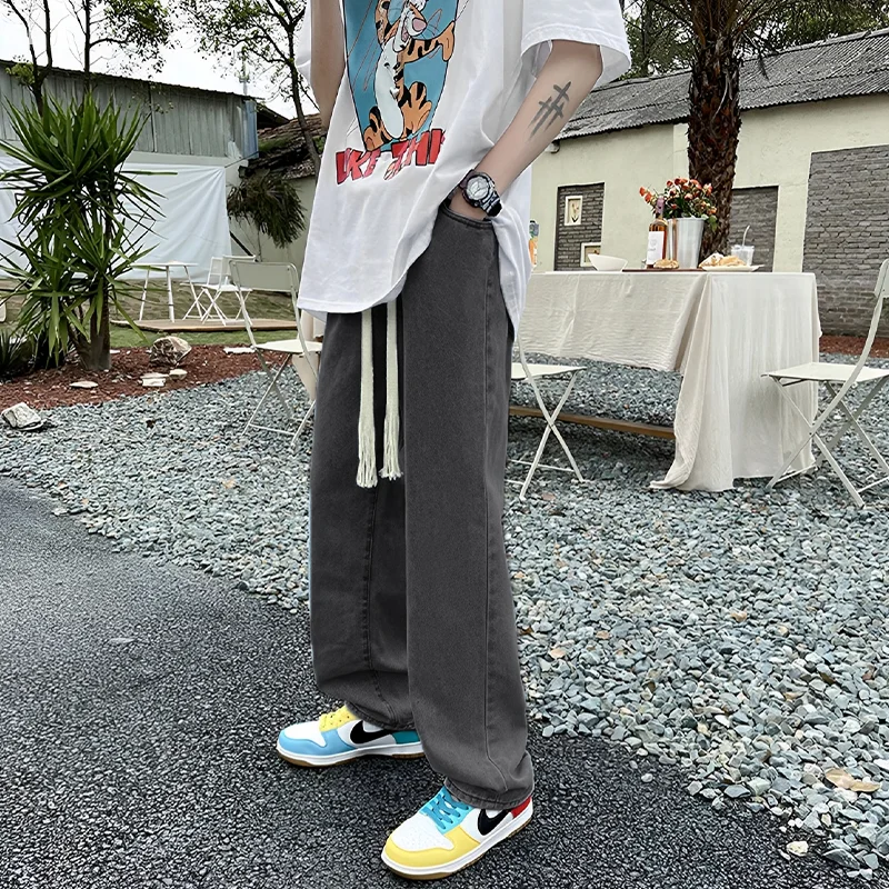 Black Retro Men's Jeans Korean Version Student Casual Pants High Street Straight Loose Wide Leg Jeans Black Baggy Jeans
Black Retro Men's Jeans Korean Version Student Casual Pants High Street Straight Loose Wide Leg Jeans Black Baggy Jeans