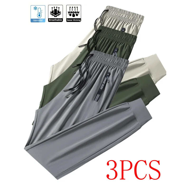 Men Gift Baggy Pants 3pc Men's Casual Sports Ice Silk Breathable Refreshing Elastic Quick-Drying Sports Fishing Gray Man Jogger
Men Gift Baggy Pants 3pc Men's Casual Sports Ice Silk Breathable Refreshing Elastic Quick-Drying Sports Fishing Gray Man Jogger