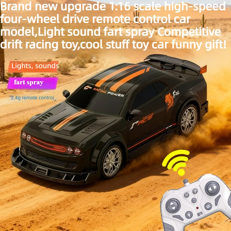 Cool Stuff Toy Car Funny Gift-1:16 High-speed Rc Drift Car,Remote Control Car Toy,Kawaii Light Fart Spray Rc Cars,Toys for Kids
Cool Stuff Toy Car Funny Gift-1:16 High-speed Rc Drift Car,Remote Control Car Toy,Kawaii Light Fart Spray Rc Cars,Toys for Kids