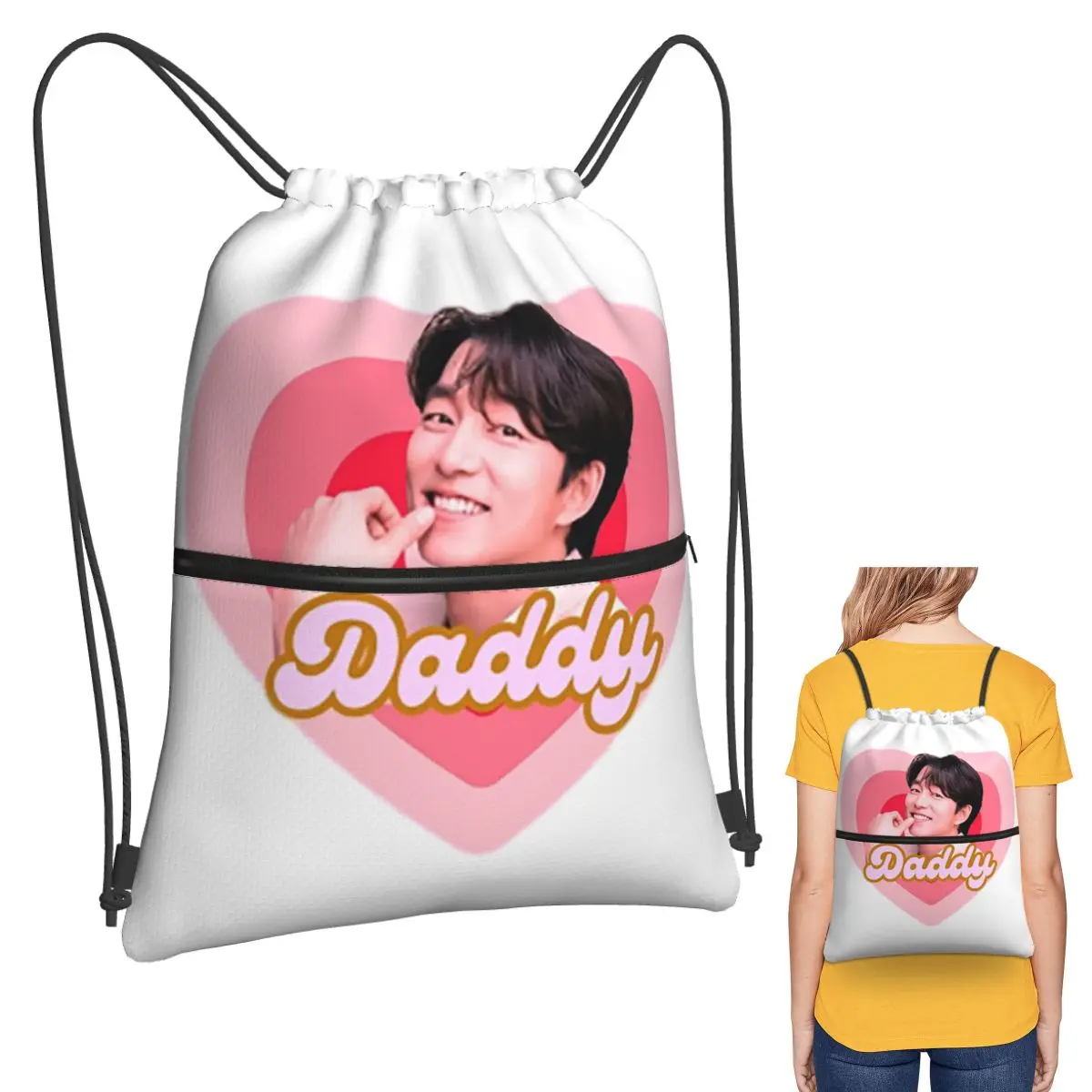 Gong Yoo Backpacks Casual Drawstring Bags Storage Bag Book Bags for Travel School
Gong Yoo Backpacks Casual Drawstring Bags Storage Bag Book Bags for Travel School