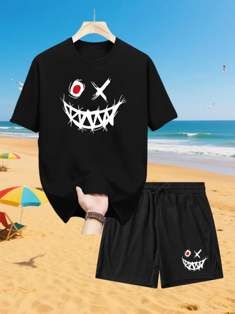 2025 Summer New Black Tracksuits For Men'S Set Sleeves T-Shirt + Shorts Sportswear Brand Sporting Suit
2025 Summer New Black Tracksuits For Men'S Set Sleeves T-Shirt + Shorts Sportswear Brand Sporting Suit