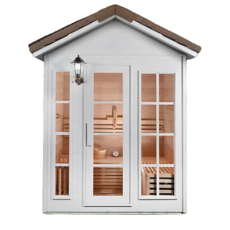 Solid wood sequoia Hemlock 4 people traditional steam outdoor sauna room
Solid wood sequoia Hemlock 4 people traditional steam outdoor sauna room