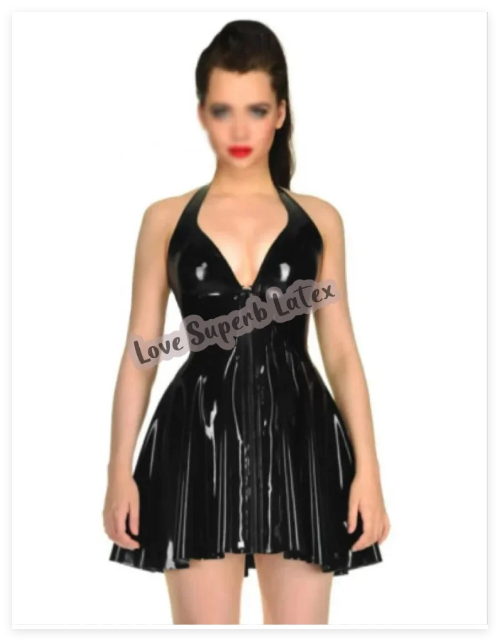 Latex Summer Dress with Front Zipper Latex Rubber Catsuit Women Dress Sleeveless Mini Swing Dress Gummi with Front Zipper
Latex Summer Dress with Front Zipper Latex Rubber Catsuit Women Dress Sleeveless Mini Swing Dress Gummi with Front Zipper