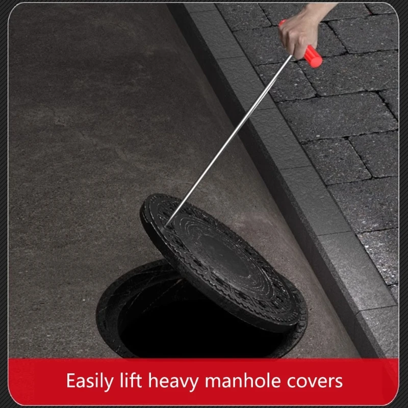 Rustproof Stainless Steel Sewer Drain Opener Hook With Soft Grip Handle Suitable For Manhole Covers And Heavy Duty Tasks M4YD
Rustproof Stainless Steel Sewer Drain Opener Hook With Soft Grip Handle Suitable For Manhole Covers And Heavy Duty Tasks M4YD