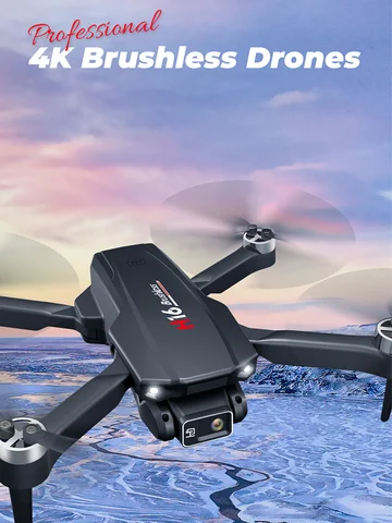 Kbdfa novo drone h16 gps profissional câmera dupla dron quadcopter sem escova fotografia aérea laser evitar obstáculos brinquedo rc