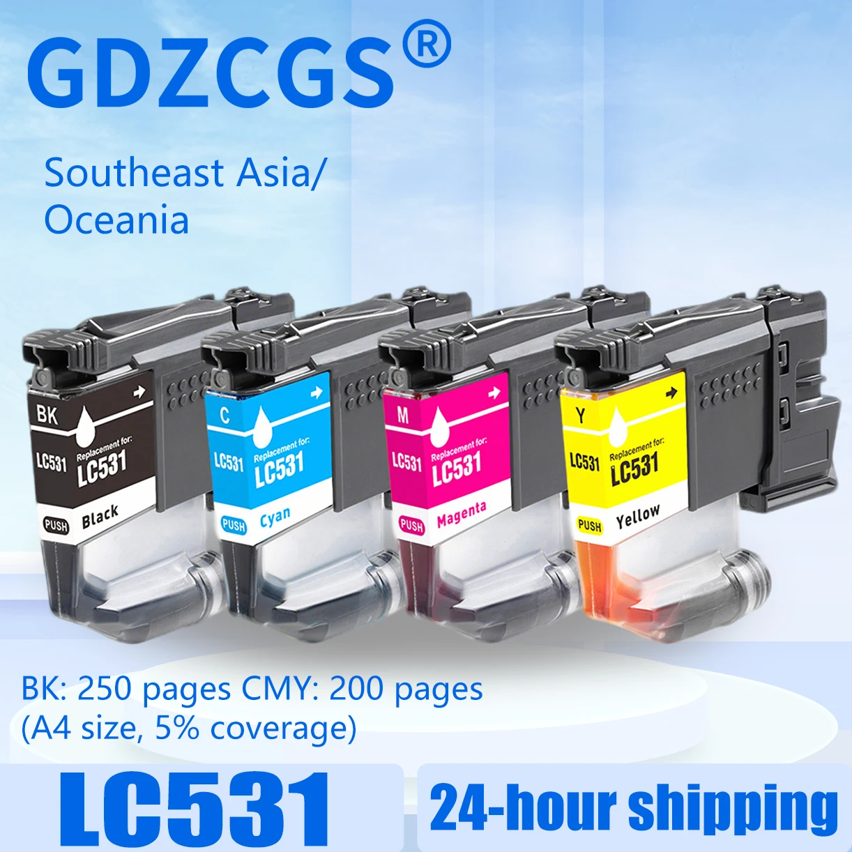 Чернильный картридж LC531XL LC531 531, совместимый с принтером Brother DCP‑J1260W/DCP-J1310DW/DCP-J1360DW
Чернильный картридж LC531XL LC531 531, совместимый с принтером Brother DCP‑J1260W/DCP-J1310DW/DCP-J1360DW