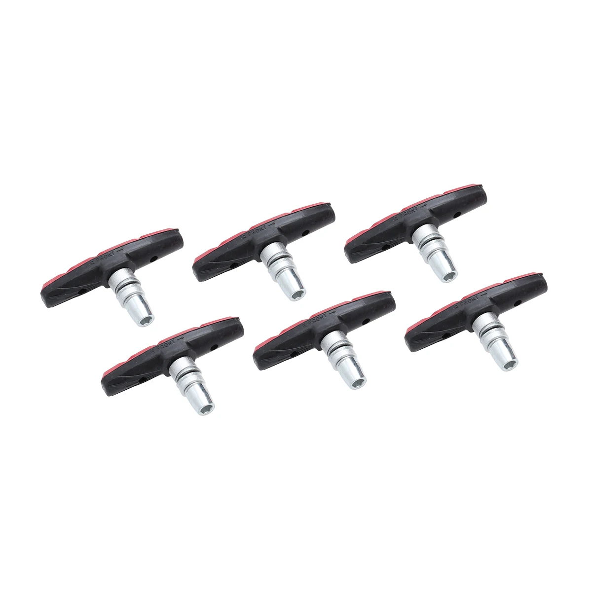 3 Pairs Pads for Mountain Bike Bicycle Red Replacement Durable Rubber Stainless Steel Waterproof Grooves Strong Friction
3 Pairs Pads for Mountain Bike Bicycle Red Replacement Durable Rubber Stainless Steel Waterproof Grooves Strong Friction