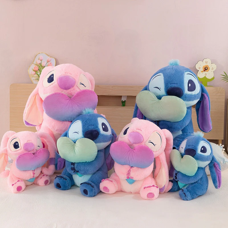 Kawaii Disney Stuffed Plush Toy Cute Cartoon Stitch Hugging Heart Angel Doll Filled Doll Kids Birthday Gift Plushie Prize
Kawaii Disney Stuffed Plush Toy Cute Cartoon Stitch Hugging Heart Angel Doll Filled Doll Kids Birthday Gift Plushie Prize