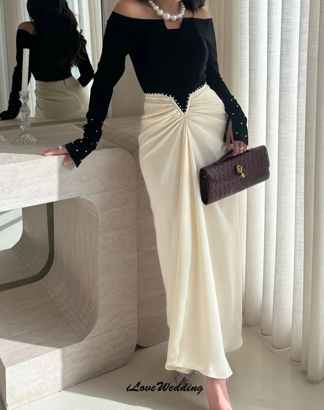 Customized Off The Shoulder Evening Dresses 2025 Pearl Mermaid Women Party Dress Formal Gowns Ankle Length Prom Dresses For Gala
Customized Off The Shoulder Evening Dresses 2025 Pearl Mermaid Women Party Dress Formal Gowns Ankle Length Prom Dresses For Gala
