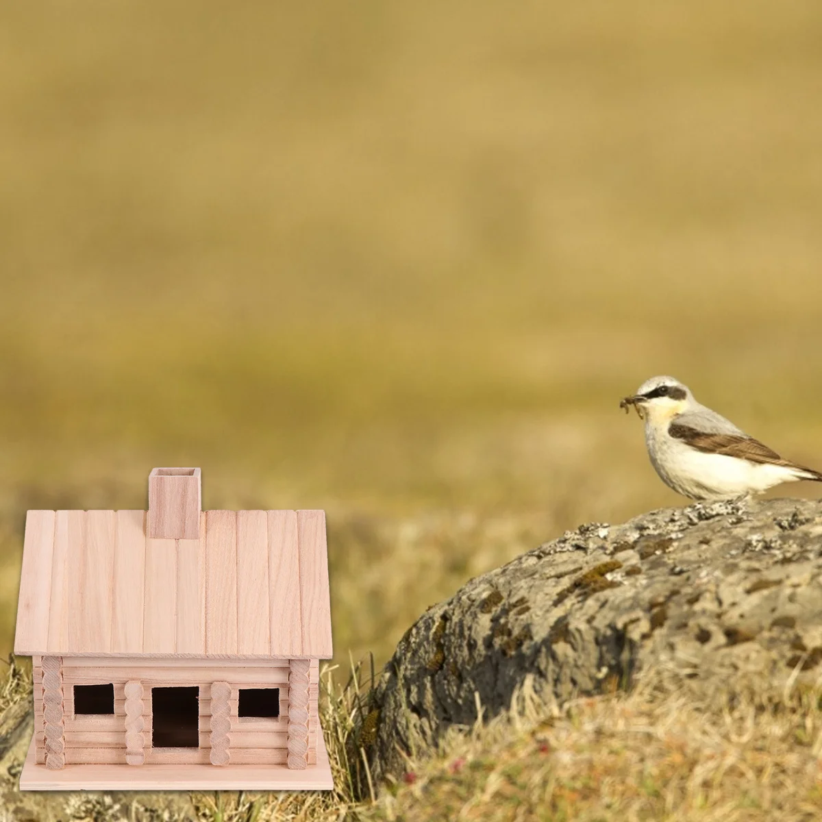 Wooden Bird Nest Delicate Decor Bed Garden Decoration for Canary Parrot Lark Yellowbird Sturdy Base Easy Mount
Wooden Bird Nest Delicate Decor Bed Garden Decoration for Canary Parrot Lark Yellowbird Sturdy Base Easy Mount