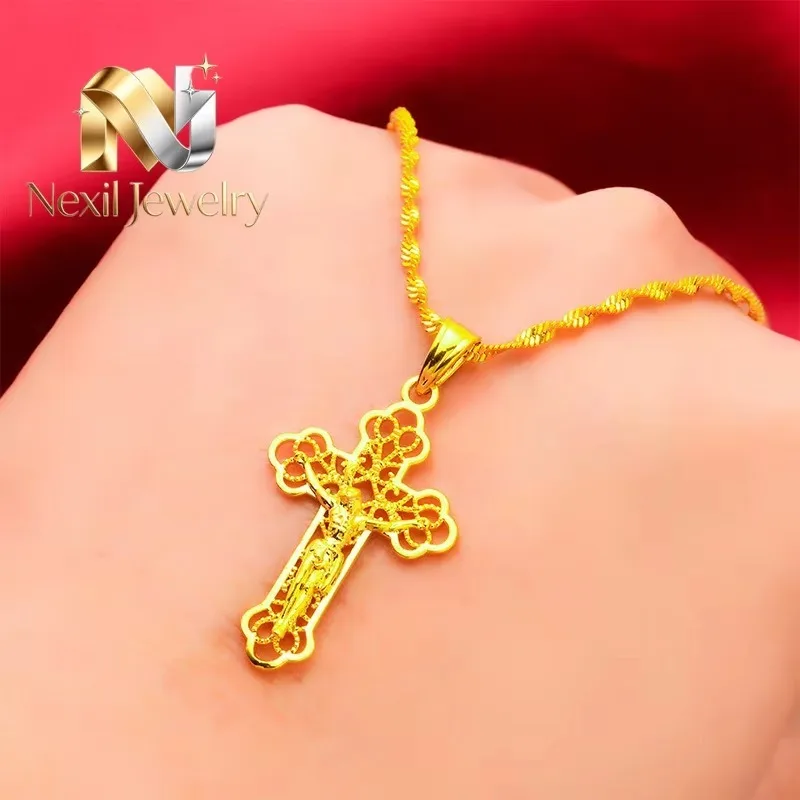 Nexil Jewelry Ins Vintage Gold Cross Necklace! 24K Gold AU999 Women's, Hollow Cross Carving + Matte Antique, Stacking Religious
Nexil Jewelry Ins Vintage Gold Cross Necklace! 24K Gold AU999 Women's, Hollow Cross Carving + Matte Antique, Stacking Religious