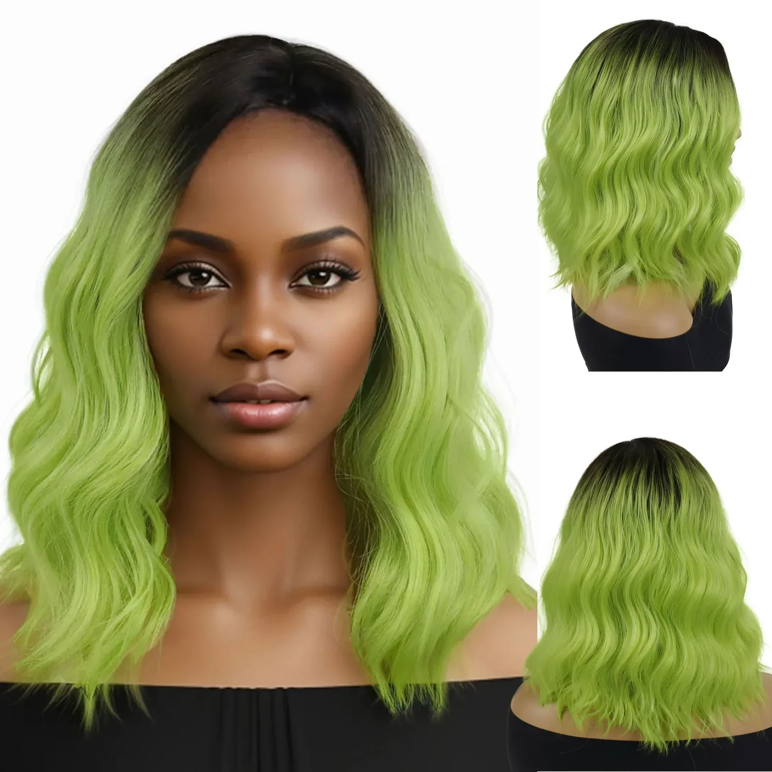 Синтетический Ombre Matcha Green Wig для женщин 15-дюймовые короткие волнистые парики Хэллоуин Косплей Вечеринка Лолита Drag Парик Натуральные искусственные волосы
Синтетический Ombre Matcha Green Wig для женщин 15-дюймовые короткие волнистые парики Хэллоуин Косплей Вечеринка Лолита Drag Парик Натуральные искусственные волосы