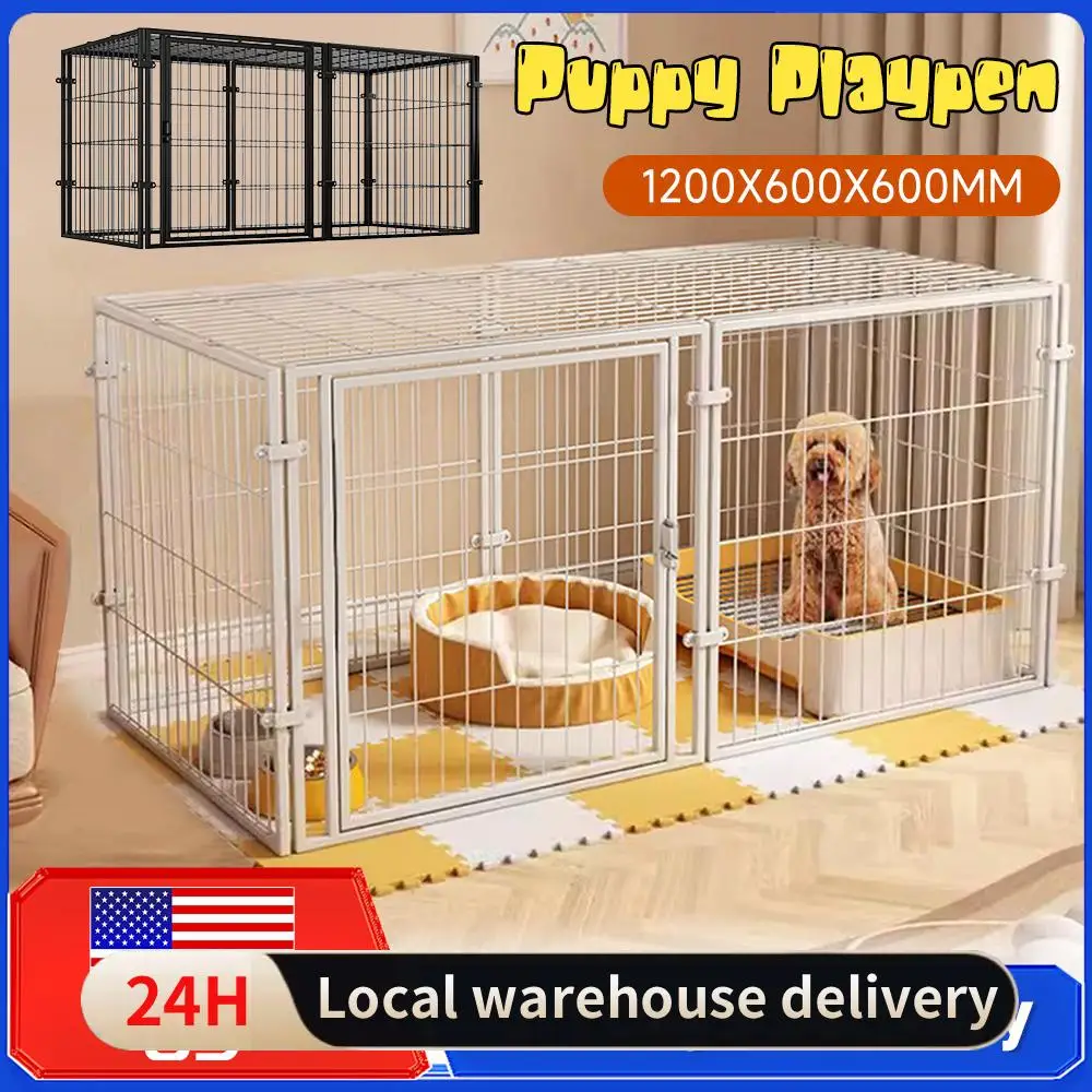 Heavy Duty Wire Puppy Playpen Easy Assemble Metal Grid Dogs Crate Kennel Stackable for Puppy Small Dog Rabbit Pigs Cats Ferrets
Heavy Duty Wire Puppy Playpen Easy Assemble Metal Grid Dogs Crate Kennel Stackable for Puppy Small Dog Rabbit Pigs Cats Ferrets