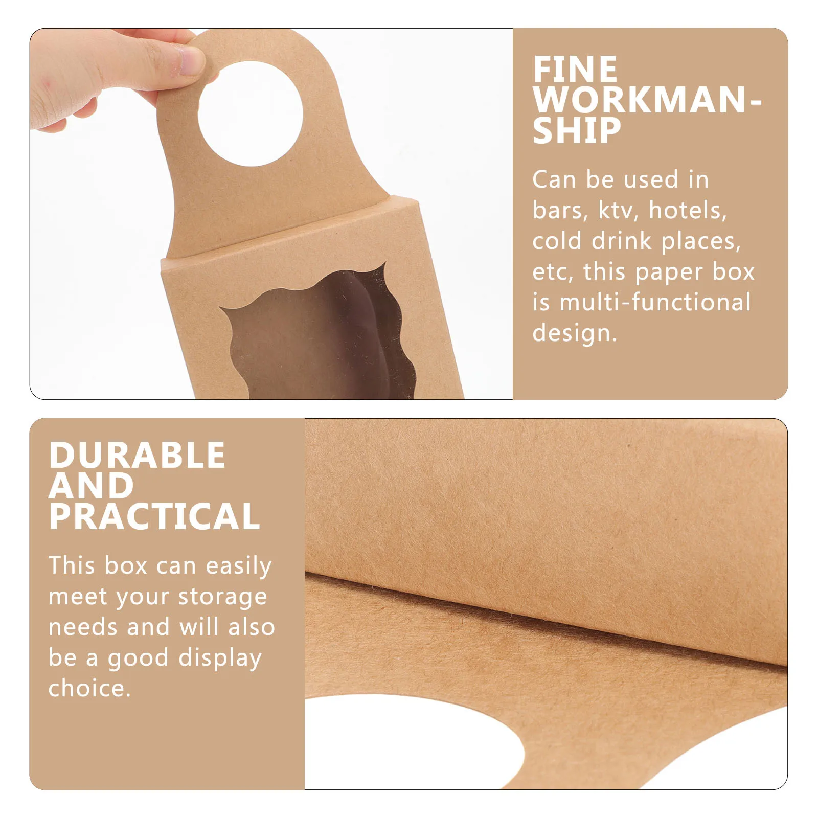 25Pcs Wine Bottle Storage Paper Box Kraft Portable Gift Case Wine Holder Home Organizer Cheese Cloth Napkins Decorative Boxes
25Pcs Wine Bottle Storage Paper Box Kraft Portable Gift Case Wine Holder Home Organizer Cheese Cloth Napkins Decorative Boxes