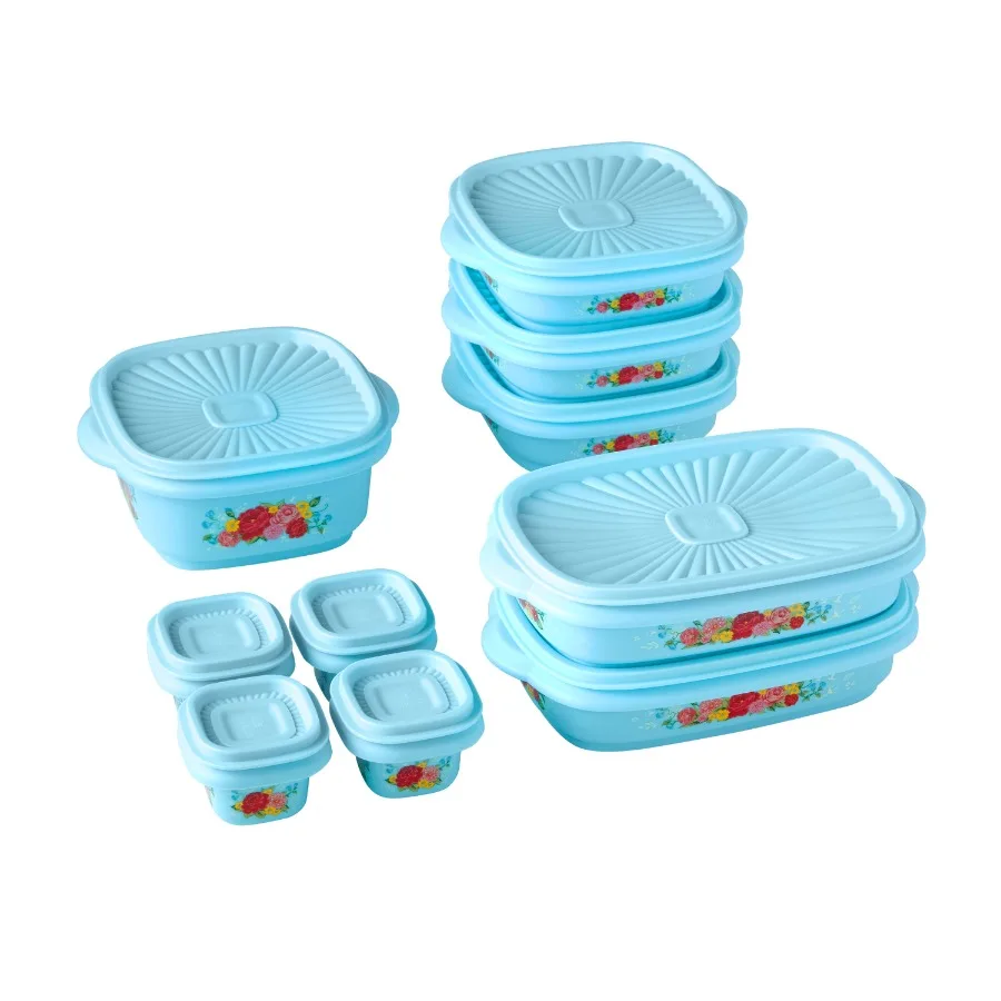 20 Piece Plastic Food Storage Container Variety Set, Sweet Rose
20 Piece Plastic Food Storage Container Variety Set, Sweet Rose