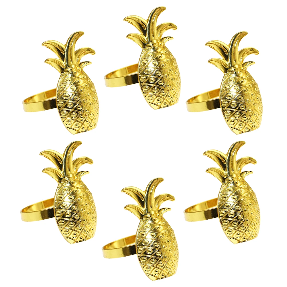 6 Pcs Pineapple Napkin Rings Decorative Buckle Autumn Farmhouse Zinc Alloy Adorable Holiday
6 Pcs Pineapple Napkin Rings Decorative Buckle Autumn Farmhouse Zinc Alloy Adorable Holiday