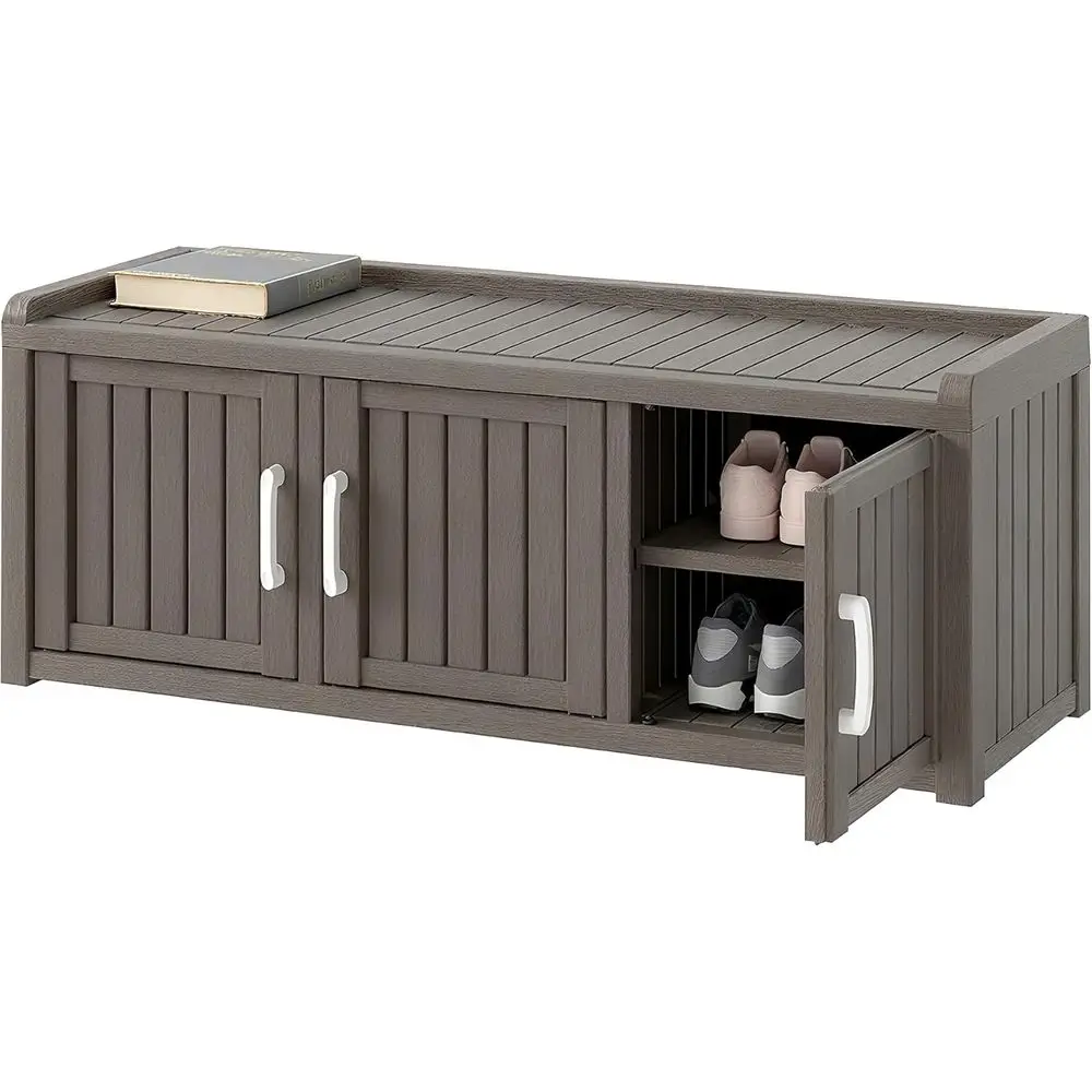 Gray 3-Door Indoor Shoe Cabinet with UV-Resistant Resin, Ideal for Entryway and Living Spaces
Gray 3-Door Indoor Shoe Cabinet with UV-Resistant Resin, Ideal for Entryway and Living Spaces