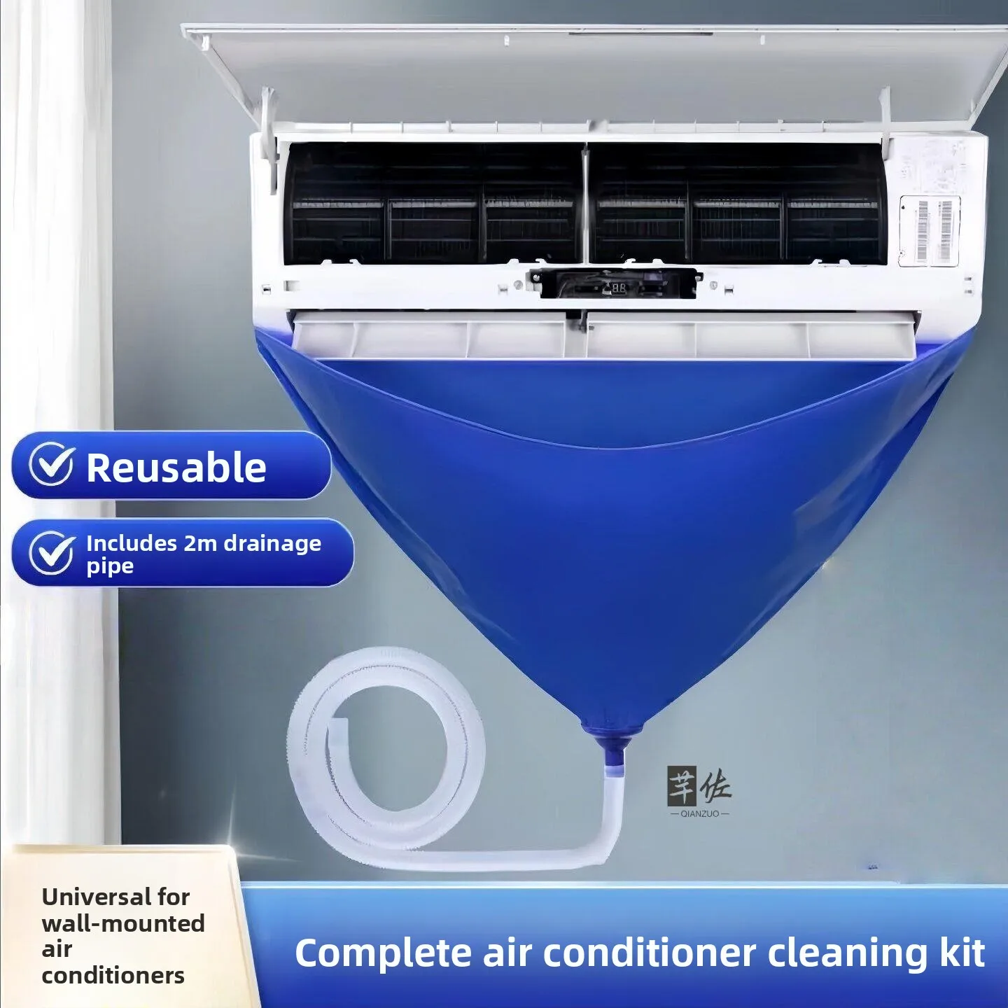 Complete Air Conditioner Cleaning Tool Set Waterproof Cover Protective God Tool Kit Indoor Unit Cleaner Drainage Bag Included
Complete Air Conditioner Cleaning Tool Set Waterproof Cover Protective God Tool Kit Indoor Unit Cleaner Drainage Bag Included