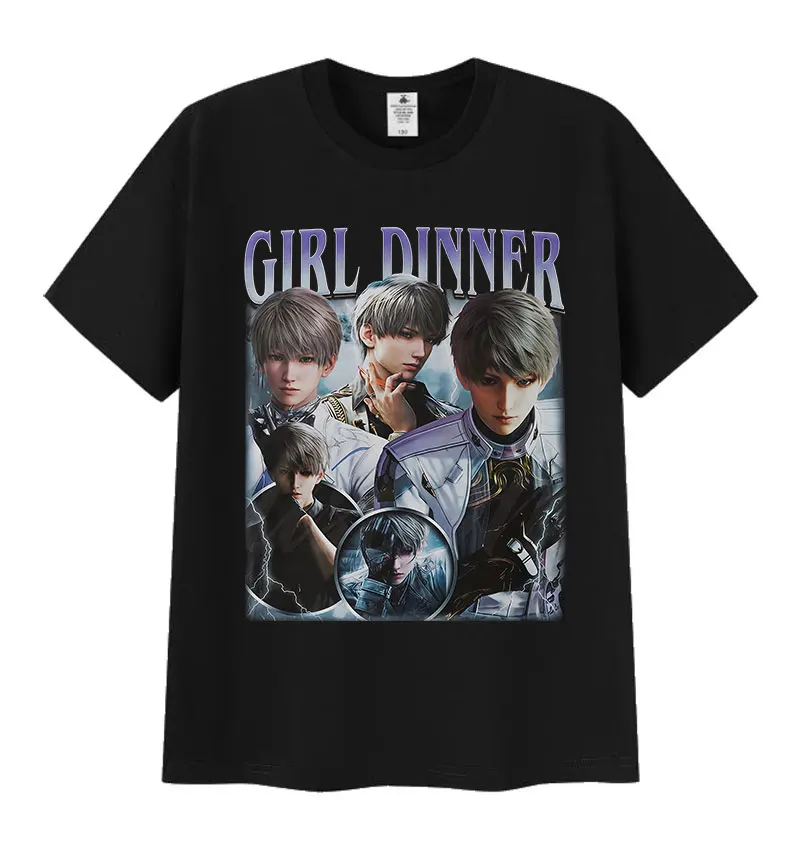 Limited Girl Dinner Love and Deepspace Game Graphic T Shirt Men's Vintage Fashion Short Sleeve T-shirts Cosplay Clothing T-shirt
Limited Girl Dinner Love and Deepspace Game Graphic T Shirt Men's Vintage Fashion Short Sleeve T-shirts Cosplay Clothing T-shirt
