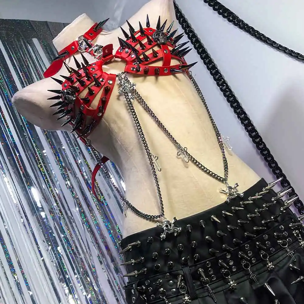 Готический крест с черепом, панк-рок, с заклепками, Y2K, из веганской кожи, топы, эмо, для E-Girls, 90-е, кавай, Харадзюку, для подростков, гранж, эко-готика
Готический крест с черепом, панк-рок, с заклепками, Y2K, из веганской кожи, топы, эмо, для E-Girls, 90-е, кавай, Харадзюку, для подростков, гранж, эко-готика