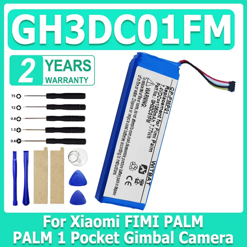 GH3DC01FM New 7.4V 1050mAh GH3DC01FM Battery For Xiaomi FIMI PALM ,PALM 1 Pocket Gimbal Camera + Free tools
GH3DC01FM New 7.4V 1050mAh GH3DC01FM Battery For Xiaomi FIMI PALM ,PALM 1 Pocket Gimbal Camera + Free tools