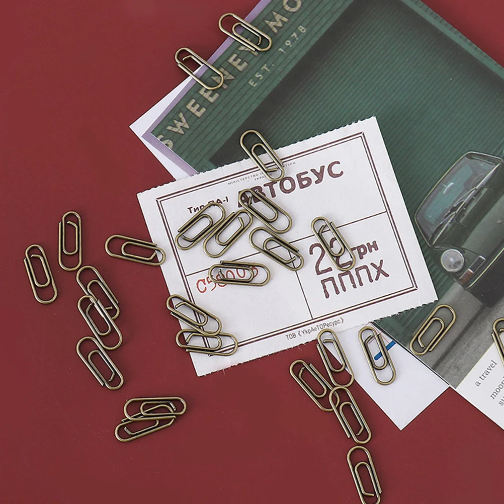 100pcs Metal Paper Clips Strong Document File Office School Supplies Vintage Clamps For Files Photos Letters
100pcs Metal Paper Clips Strong Document File Office School Supplies Vintage Clamps For Files Photos Letters