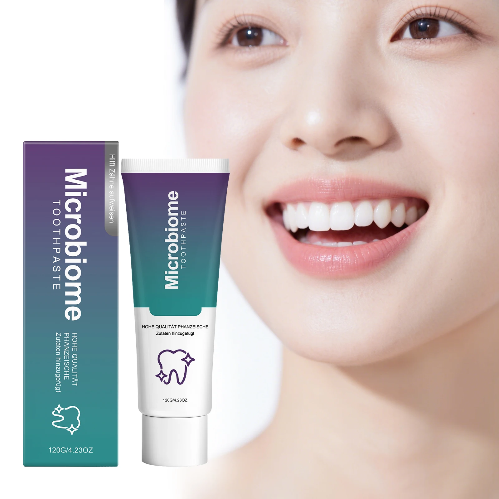 Peppermint toothpaste cleans the tooth surface, freshens the breath, and has a refreshing texture. It is suitable for daily oral
Peppermint toothpaste cleans the tooth surface, freshens the breath, and has a refreshing texture. It is suitable for daily oral