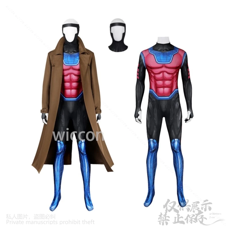 Gambit Cosplay Costume Anime X Dizfraz 97 Jumpsuit Long Windbreaker Coat Hat Full Sets Halloween Carnival Clothing Customized
Gambit Cosplay Costume Anime X Dizfraz 97 Jumpsuit Long Windbreaker Coat Hat Full Sets Halloween Carnival Clothing Customized