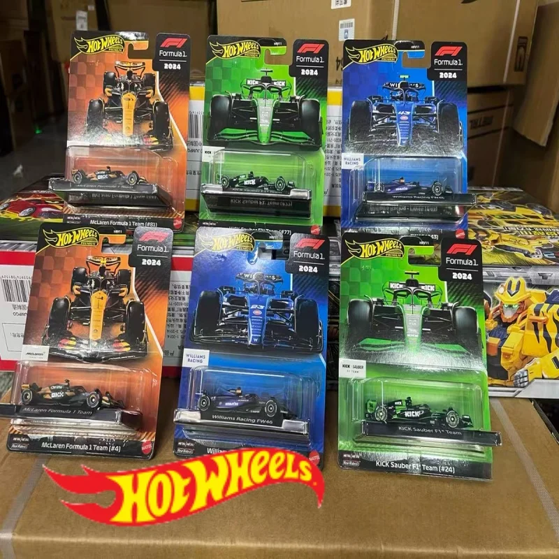 Новая модель Hot Wheels Premium Formula F1 Fw46 Racing, литая под давлением модель автомобиля Mclaren Kick Sauber Williams Team Vehicle, модель из сплава
Новая модель Hot Wheels Premium Formula F1 Fw46 Racing, литая под давлением модель автомобиля Mclaren Kick Sauber Williams Team Vehicle, модель из сплава