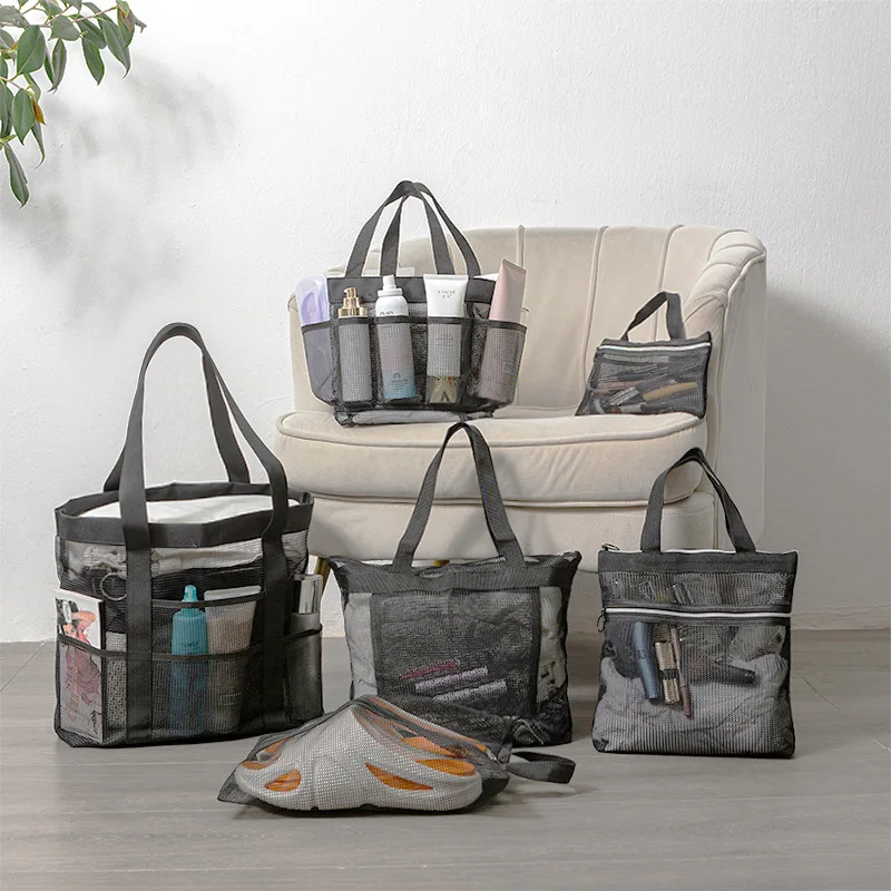 3pcs/set Multi-Pocket Polyester Mesh Tote Bag, Portable Beach Organizer with Handles
3pcs/set Multi-Pocket Polyester Mesh Tote Bag, Portable Beach Organizer with Handles
