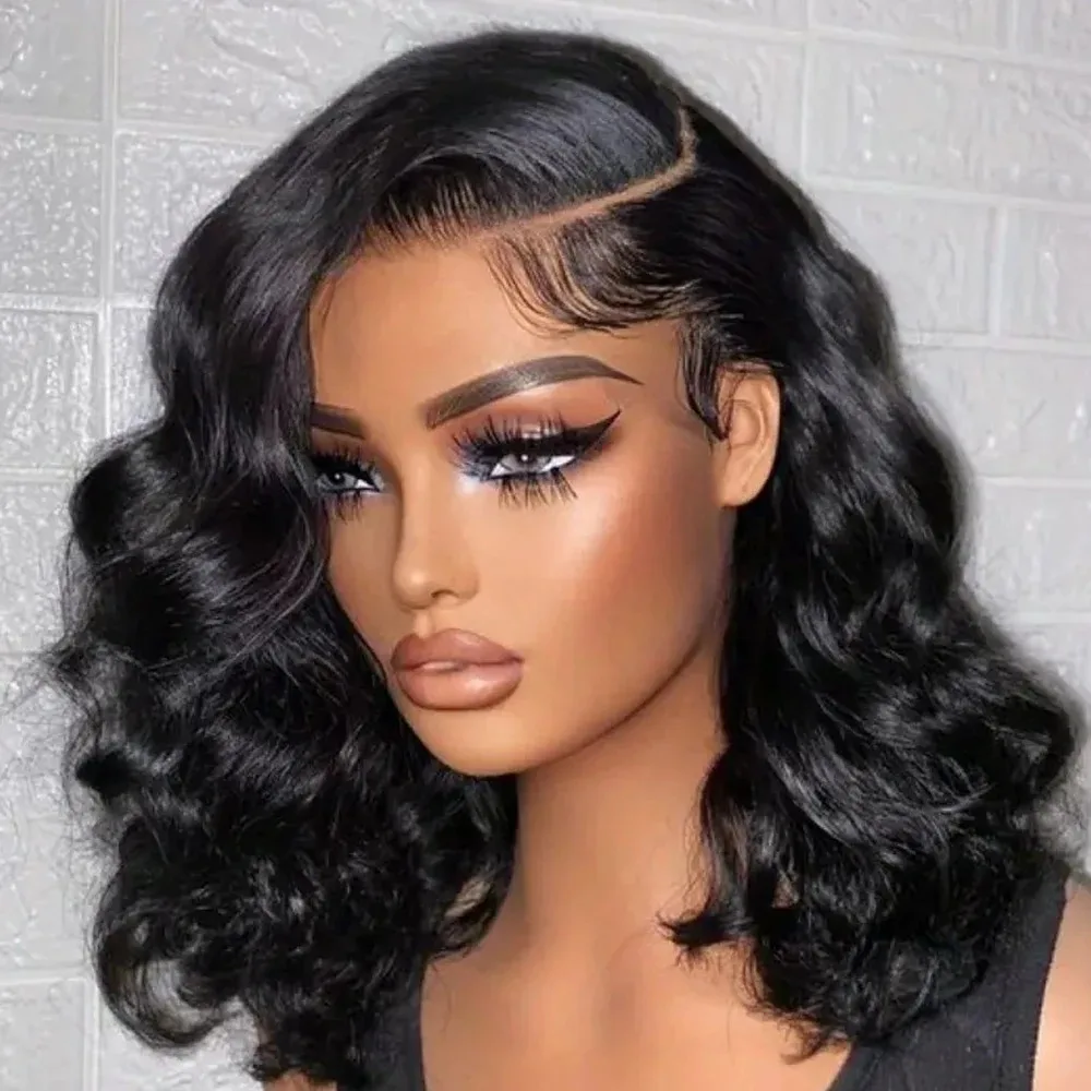 Черный парик 13x4 HD с короткими объемными волнами, кружевной фронтальный парик, бесклеевой боб, кружевной передний парик, предварительно сорванный синтетический, высокое качество, ежедневный косплей
Черный парик 13x4 HD с короткими объемными волнами, кружевной фронтальный парик, бесклеевой боб, кружевной передний парик, предварительно сорванный синтетический, высокое качество, ежедневный косплей