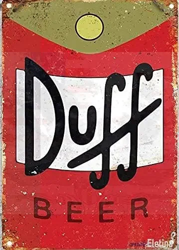 Eletina Мерцающая жестяная винтажная вывеска Duff пиво Внешнее украшение для дома бара винтажная металлическая жестяная вывеска 8x12 дюймов 
Eletina Мерцающая жестяная винтажная вывеска Duff пиво Внешнее украшение для дома бара винтажная металлическая жестяная вывеска 8x12 дюймов